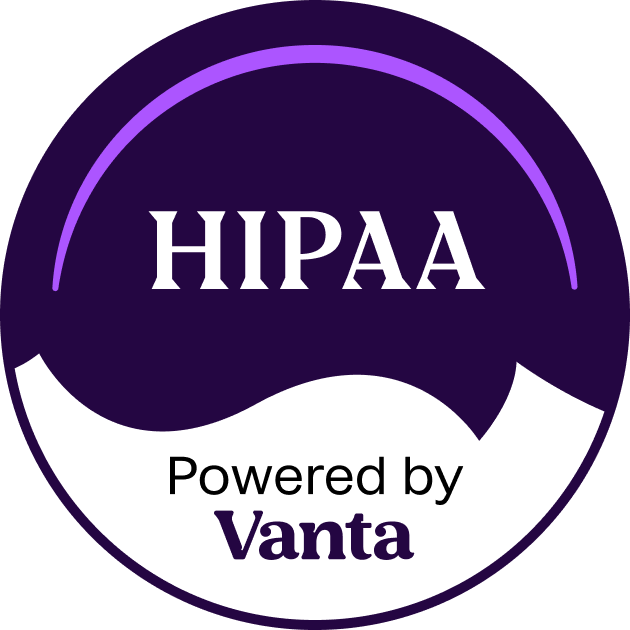 HIPAA compliant, verified by Vanta