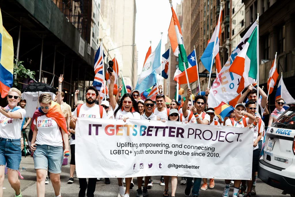 The It Gets Better Project at a Pride parade
